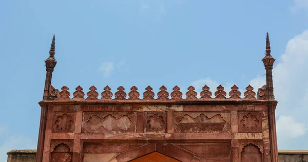 Spitze Der Agra Festung Bei Sonnigem Tag Agra Indien — Stockfoto