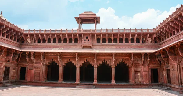 Salão Arenito Vermelho Agra Fort Agra Índia — Fotografia de Stock