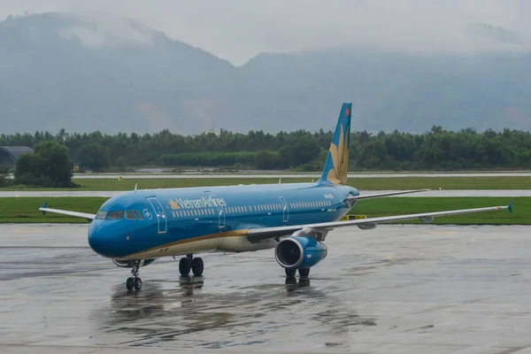 Ντα Νανγκ Βιετνάμ Ιουλίου 2018 Ένα Αεροπλάνο Airbus A321 Της — Φωτογραφία Αρχείου