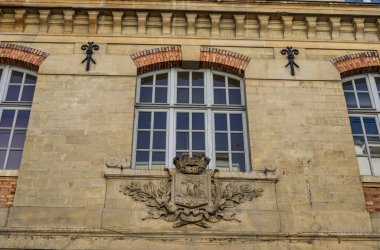 Paris, Fransa'da eski binanın ayrıntılar. Paris üçüncü sırada yer 2017 yılında dünyanın en çok ziyaret edilen seyahat hedef.