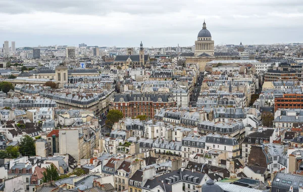 Vista Aérea París Con Sus Edificios Típicos París Centro Global —  Fotos de Stock