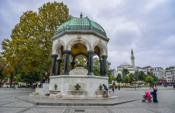 Istanbul Truthahn Sep 2018 Deutscher Brunnen Pazebo Förmiger Brunnen Nördlichen — Stockfoto