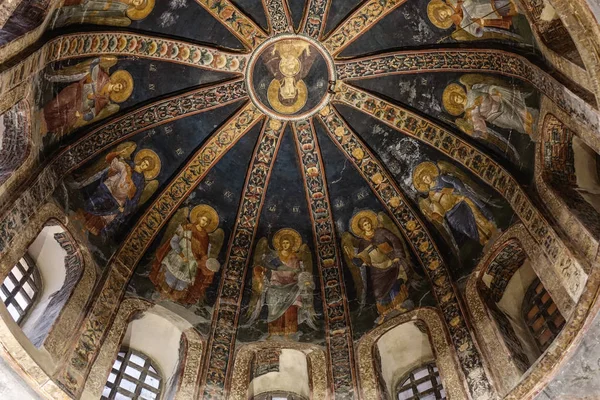 Istambul Turquia Setembro 2018 Mosaico Virgem Mãe Com Criança Cúpula — Fotografia de Stock