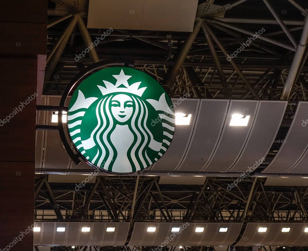 Istanbul, Turkey - Sep 28, 2018. Starbucks cafe in Istanbul Sabiha Gokcen Airport (SAW). SAW is one of three airports serving Istanbul, with 30 million passengers in 2017.