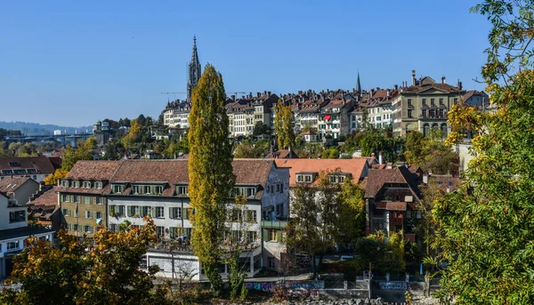 Bern Sviçre Ortaçağ Şehrin Havadan Görünümü Bern Tarihi Eski Şehir — Stok fotoğraf