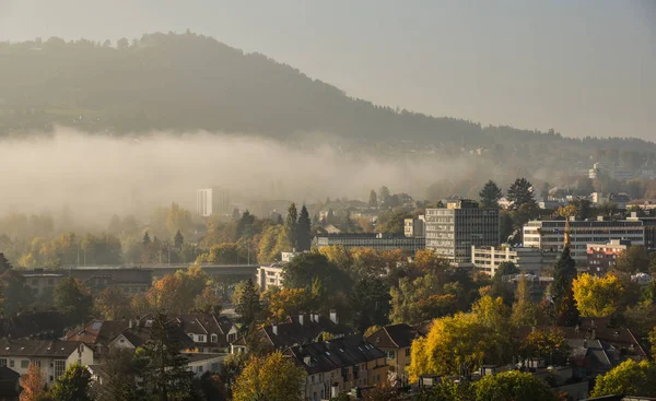 Bern Sviçre Ortaçağ Şehrin Havadan Görünümü Bern Tarihi Eski Şehir — Stok fotoğraf