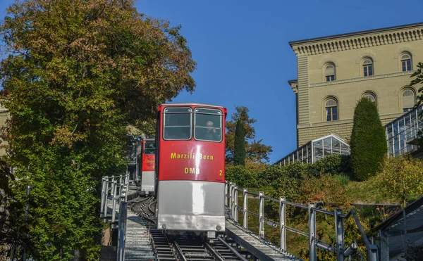 Bern Švýcarsko Říjen 2018 Marzili Lanovka Lanovka Bernu Švýcarsko Jeho — Stock fotografie