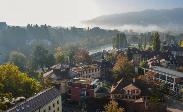 Bern Sviçre Ortaçağ Şehrin Havadan Görünümü Bern Tarihi Eski Şehir — Stok fotoğraf