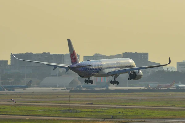 Saigão Vietnã Fevereiro 2019 Avião Airbus A350 900 China Airlines — Fotografia de Stock