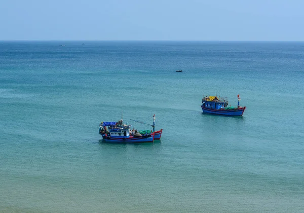 Danang Vietnam Mars 2016 Bateaux Pêche Sur Mer Jour Été — Photo