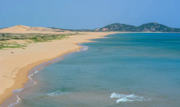 Bella Spiaggia Mare Blu Giorno Estate Nang Vietnam — Foto Stock