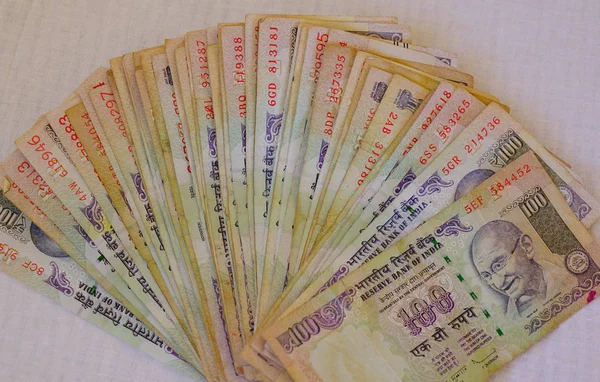 Индейские Банкноты Рупий 2000 Inr Деньги Фон — стоковое фото