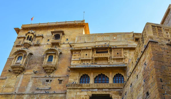 Ancient building in Jaisalmer, India. Jaisalmer is a former medieval trading center and a princely state in Rajasthan.