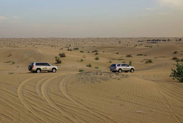 Dubai Förenade Arabemiraten Dec 2018 Suv Bil Dubai Desert Körning — Stockfoto
