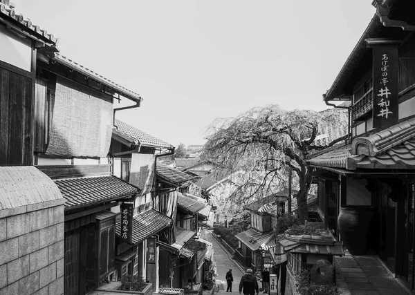日本京都 2014年4月7日 在京都的老城区 日本的看法 京都是日本一千多年的帝国首都 — 图库照片