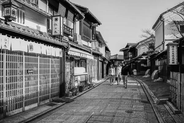 日本京都 2014年4月7日 日本京都的老城区 京都是日本一千多年的帝国首都 — 图库照片