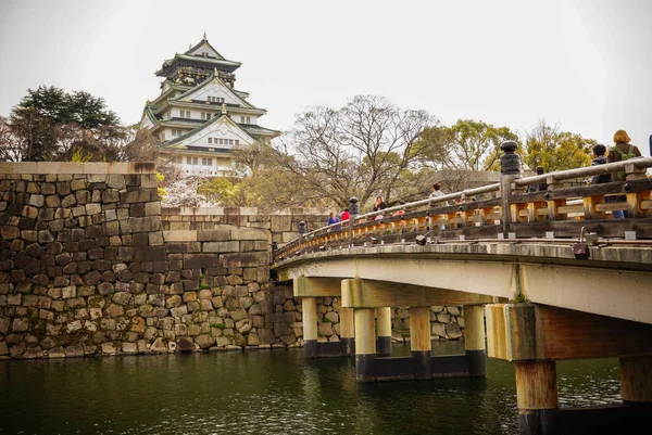 Osaka Japan Apr 2014 View Osaka Castle Osakajo Spring Time — Stock Photo, Image