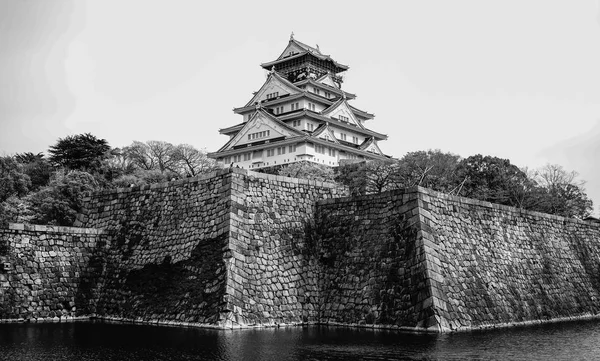 Veduta Del Castello Osaka Osaka Castello Uno Dei Monumenti Più — Foto Stock