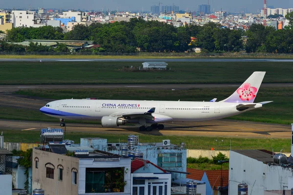 Saigon Vietnam Nov 2018 Airbus A330 300 Airplane China Airlines — Stock Photo, Image