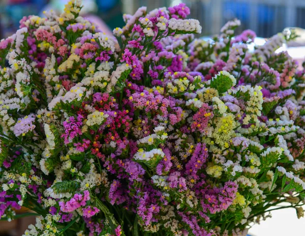 Hermosas Flores Lila Para Venta Mercado Local —  Fotos de Stock