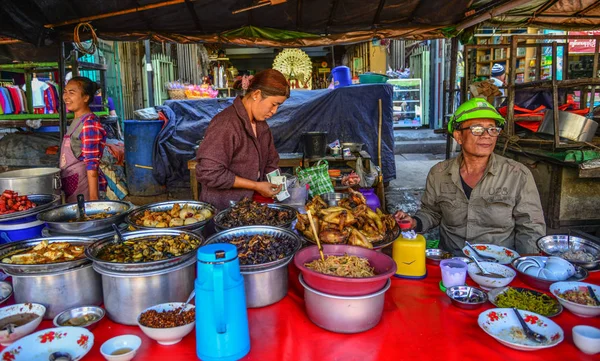 Taunggyi Мьянма Февраля 2018 Года Местный Ресторан Таунгьи Мьянма Таунгьи — стоковое фото