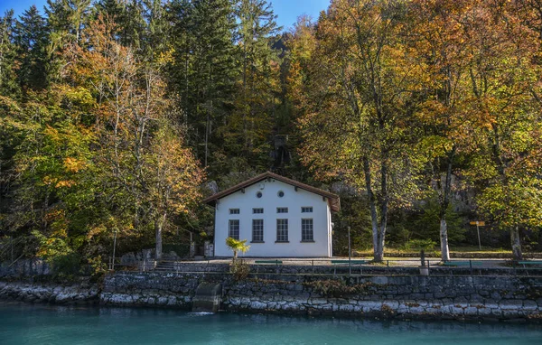Prachtige Landschap Van Het Meer Van Brienz Zwitserland Turquoise Brienzersee — Stockfoto
