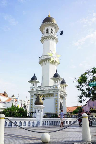 马来西亚乔治敦 2016年3月10日 马来西亚乔治敦的卡皮坦 克林清真寺 该镇成立于 1786年 是英国在东南亚的第一个定居点 — 图库照片