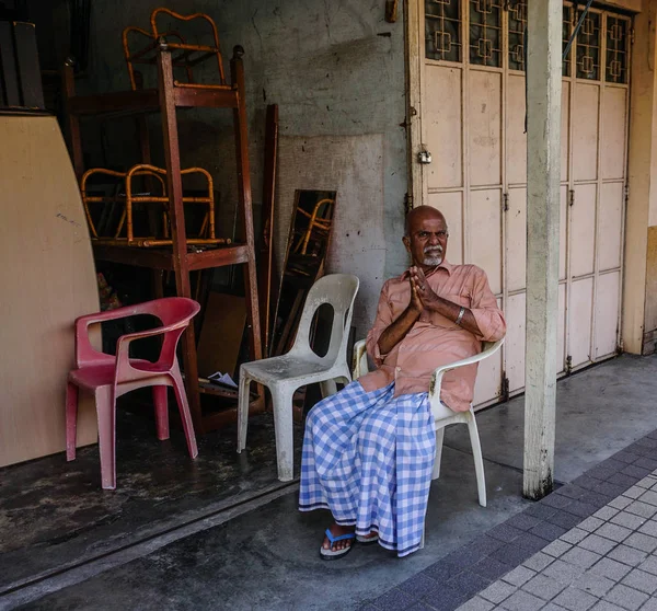 George Town Malaysia Aug 2014 People Old Street Downtown George — Stock Photo, Image