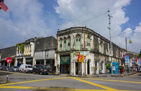 马来西亚乔治敦 2016年3月10日 马来西亚乔治敦的老街 该镇成立于 1786年 是英国在东南亚的第一个定居点 — 图库照片