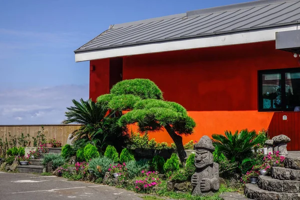 Landhaus Mit Kleinem Garten Auf Der Insel Jeju Südkorea — Stockfoto