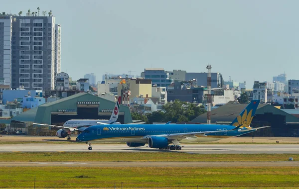 Saigon Vietnam Feb 2019 Airbus A350 900 Airplane Vietnam Airlines — Stock Photo, Image