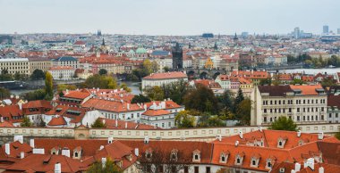 Eski Praha (Prague), Çek dili, havadan görünümü Prag Avrupa en büyüleyici, renkli ve güzel şehirlerinden biridir.