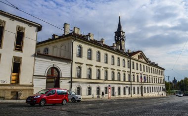 Prag, Çek - 26 Ekim 2018. Cadde görünümü Prag, Çek Cumhuriyeti. Başkenti ve en büyük Çek zengin kültür ve tarih ile Prag olduğunu.