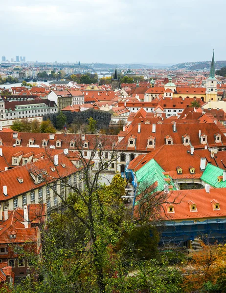 Вид Воздуха Старую Прагу Прага Чехия Прага Один Самых Очаровательных — стоковое фото