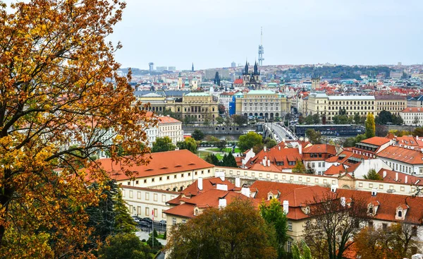Вид Воздуха Старую Прагу Прага Чехия Прага Один Самых Очаровательных — стоковое фото