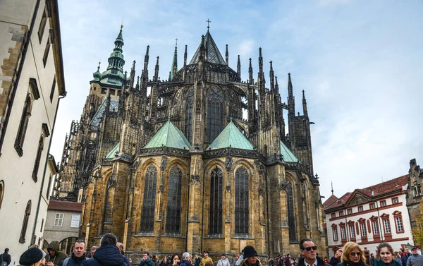 Prague Czech Oct 2018 Vitus Cathedral Prague Castle Complex Czech — Stock Photo, Image