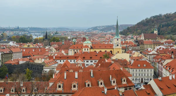 Eski Praha Prague Çek Dili Havadan Görünümü Prag Avrupa Büyüleyici — Stok fotoğraf