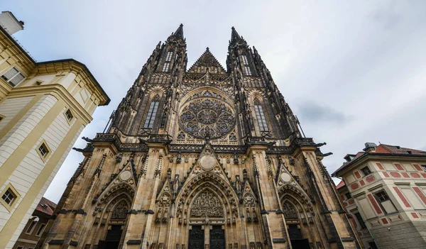 Vitus Cathedral Prague Castle Complex Czech Republic Church One Most — Stock Photo, Image