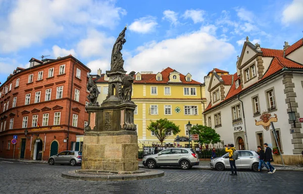 Prag Çek Ekim 2018 Cadde Görünümü Prag Çek Cumhuriyeti Başkenti — Stok fotoğraf