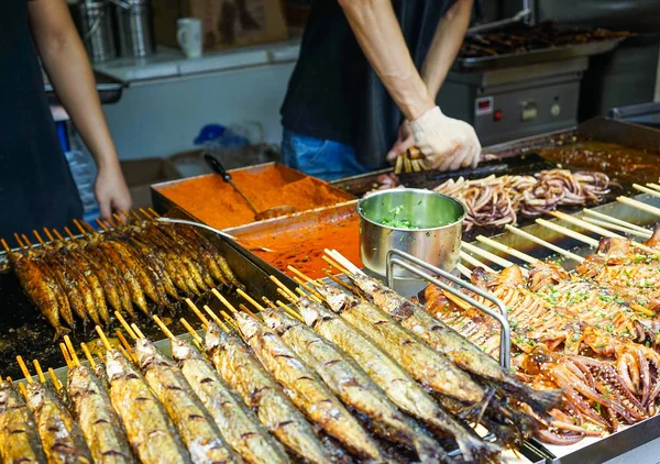 Вуличної Їжі Провінції Jilin Old Town Ченду Сполучені Штати Америки — стокове фото