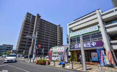 Utsunomiya, Japonya - 20 Mayıs 2017. Sokak Utsunomiya, Japonya. Utsunomiya ticaret ve sanayi Merkezi, Tochigi İli olduğunu.