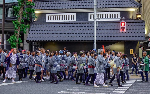 Τόκιο Ιαπωνία Μαΐου 2017 Πομπή Του Φεστιβάλ Matsuri Mikoshi Στο — Φωτογραφία Αρχείου