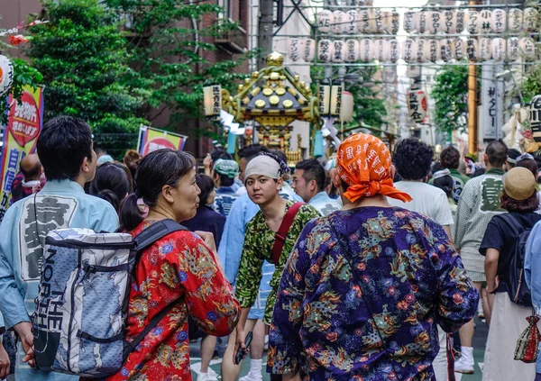 Tokyo Japon Mai 2017 Procession Mikoshi Matsuri Festival Tokyo Japon — Photo