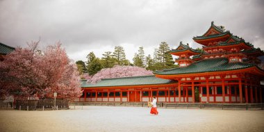 Heian jingu tapınak kyoto, Japonya