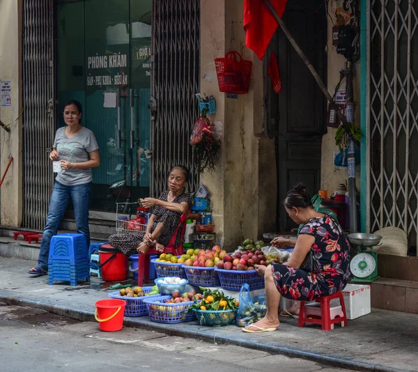 Hanoi street markt — Stockfoto