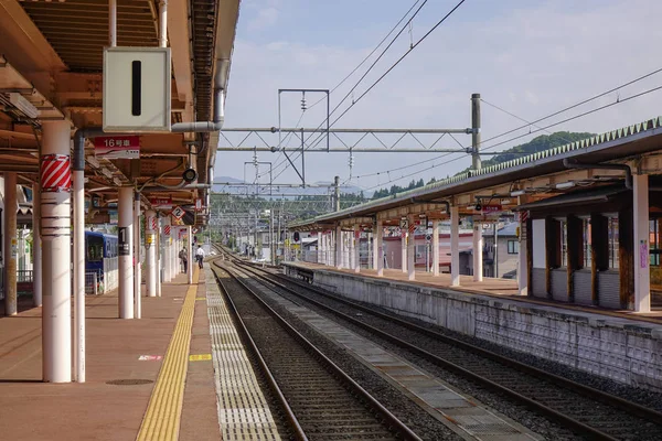 Architecture of a rural train station — Stock Photo, Image