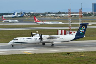 Uçak havaalanına piste Taksilemek 