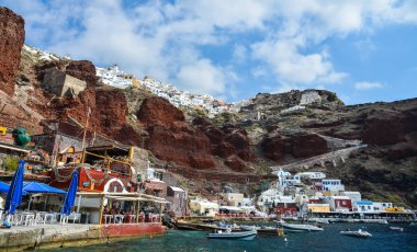 Güzel Santorini Adası, Yunanistan 