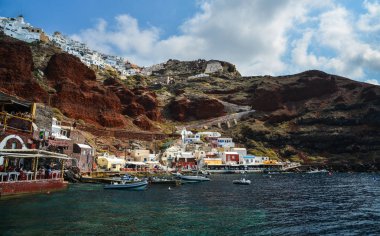 Güzel Santorini Adası, Yunanistan 