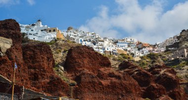 Güzel Santorini Adası, Yunanistan 